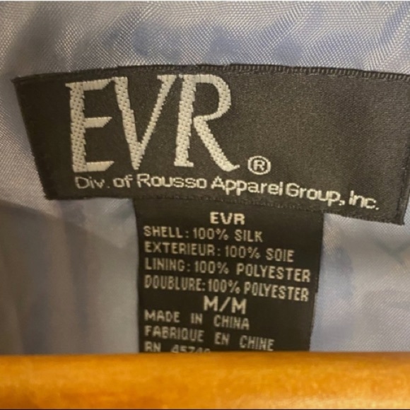 NWOT VTG 80s 90s 100% Silk Windbreaker Bomber Track Jacket Full Zip Women's M - Picture 6 of 7